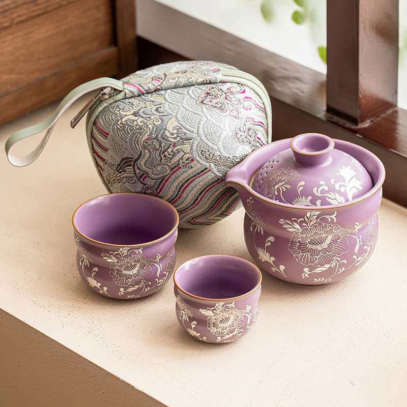 紫汝描银牡丹花口杯陶瓷茶杯高档主人杯茶具女生高颜值品茗杯单杯,电子元器件市场,其它元器件,淘宝优惠券,粉丝福利购,淘宝优惠卷