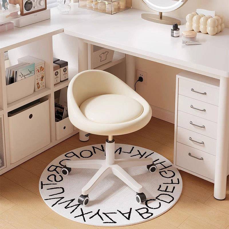 网红化妆椅家用女生卧室梳妆台化妆椅奶油风美甲椅子新款化妆凳子