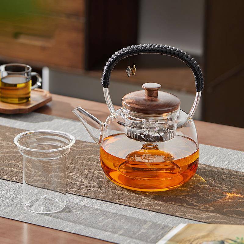 泡茶专用电陶炉耐高温家用养生花茶具提梁蒸茶器玻璃煮茶壶烧水壶