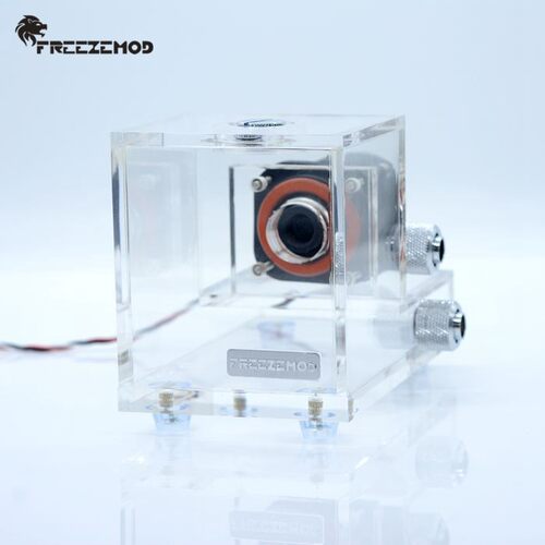 FREEZEMOD工业笔记本水冷GQSX-T1全透明一体水箱500L/H容量600ML