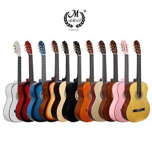 美贝特39寸古典吉他guitar初学者成人演奏圆角木吉他jita乐器