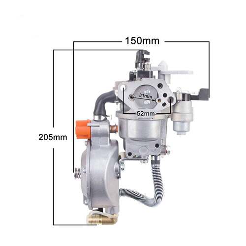 GX270 LPG 3KW 177F 9HP 发动机 用于 LPG 化油器双燃料 NG