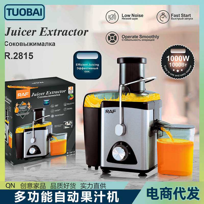 欧规220V多功能鲜榨自动果汁机大口径慢速果蔬榨果汁机蔬菜原汁机