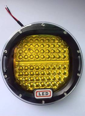 厂家生产7英寸黄色圆形300WLED汽车工作灯汽车改装灯射灯