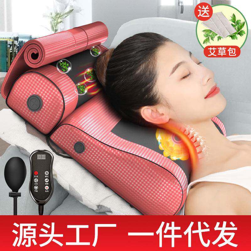 恩隆多功能家用肩颈椎按摩枕头颈部腰部肩部按摩仪器肩颈按摩器