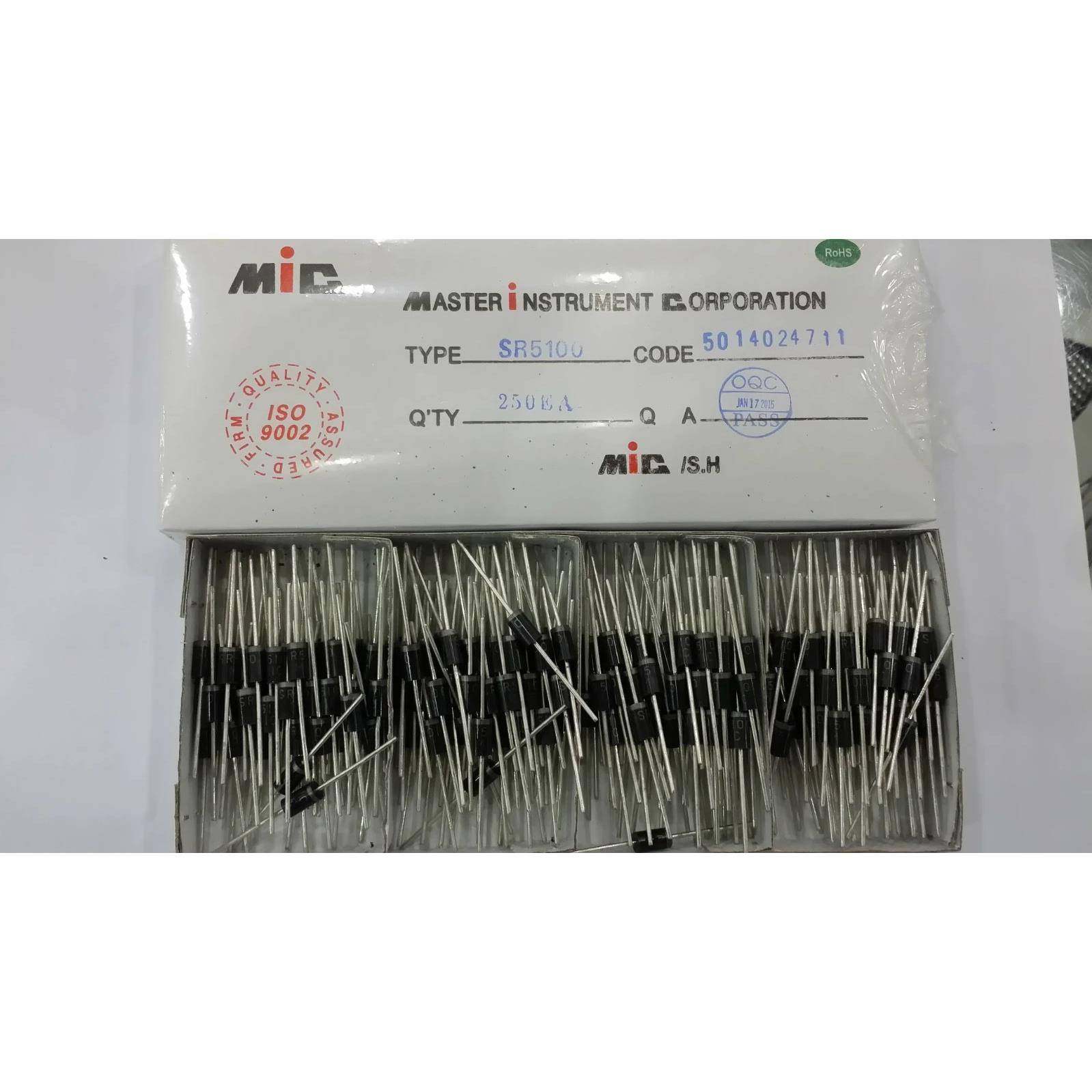 电子元器件二极管 厂家直销 优质SR5100肖特基整流二极管