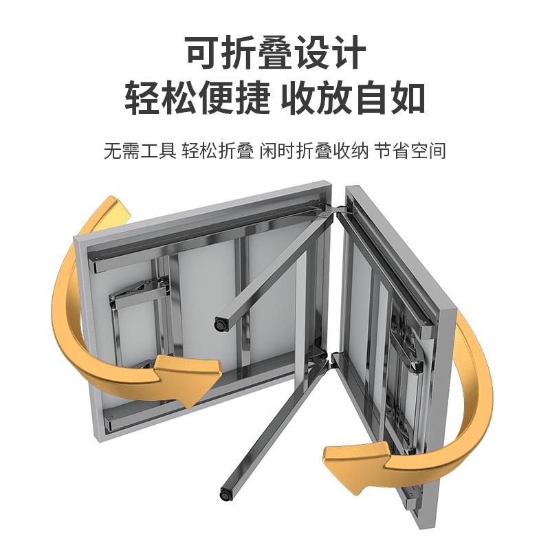 加厚桌面可折叠全不锈钢折叠桌户外便携收纳摆摊车载工作台展示桌