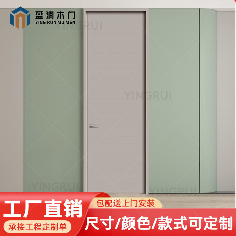 铝木门房门推拉门环保法式强化漆门室内简实木门简约卧室实木复合