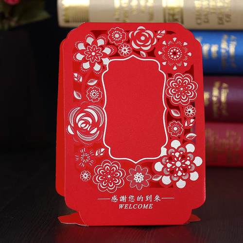 婚庆用品结婚签到台宾客婚宴嘉宾席位卡桌牌婚礼布置桌卡喜字台卡