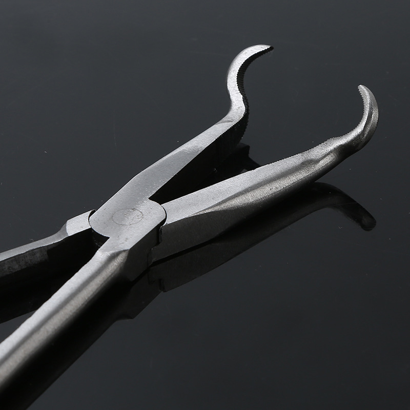 批发加长尖嘴钳弯头钳 尖头钳子 角度钳手工夹持钳11寸16寸夹持钳