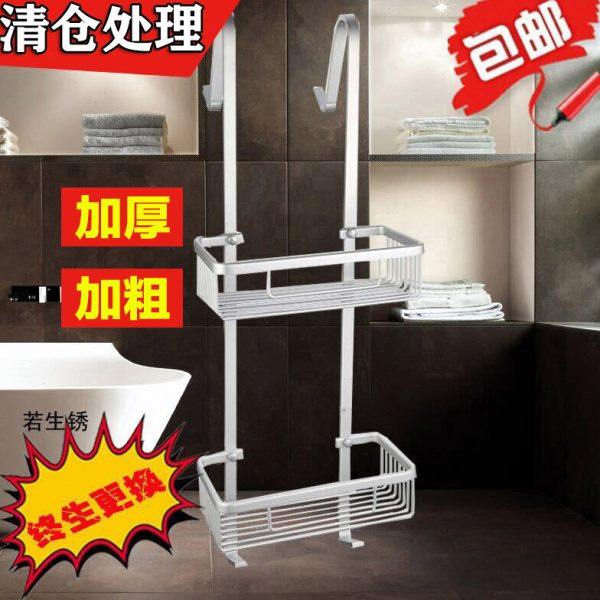 淋浴房置物架浴室洗手间不锈钢壁挂冲凉房挂篮免打孔卫生间收纳架