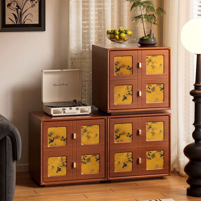 家用实木储物柜香云纱新中式组合收纳柜客厅电视柜多功能简易柜子,电子元器件市场,其它元器件,淘宝优惠券,粉丝福利购,淘宝优惠卷