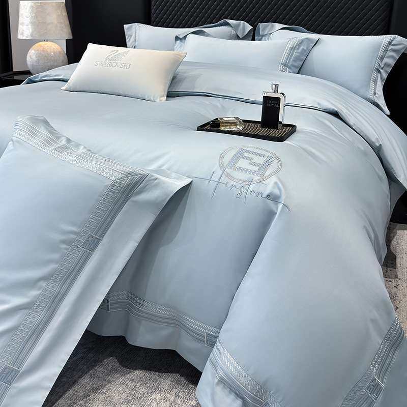 高端A类60支长绒棉四件套刺绣纯棉全棉被套床单床笠床上用品1.8m,电子元器件市场,其它元器件,淘宝优惠券,粉丝福利购,淘宝优惠卷