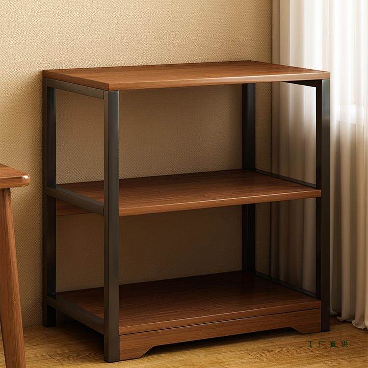 书架落地置物架桌旁收纳架办公室角落多层展示架子小型简易矮书柜