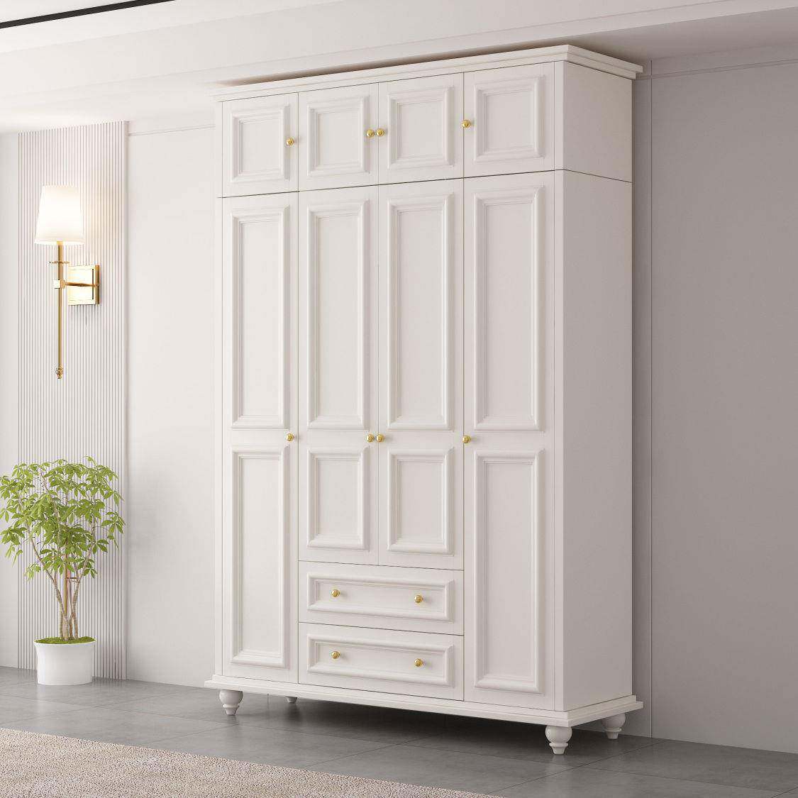 美式乡村大柜纯简约实带木衣衣见详情橱带顶色柜家用卧室抽屉小柜