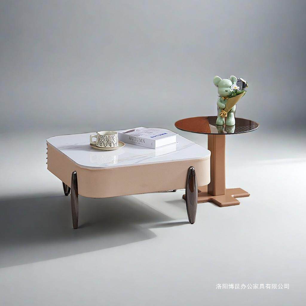 现代款简约组合家用网红小户型组合新款岩板北欧轻奢客厅茶几高级