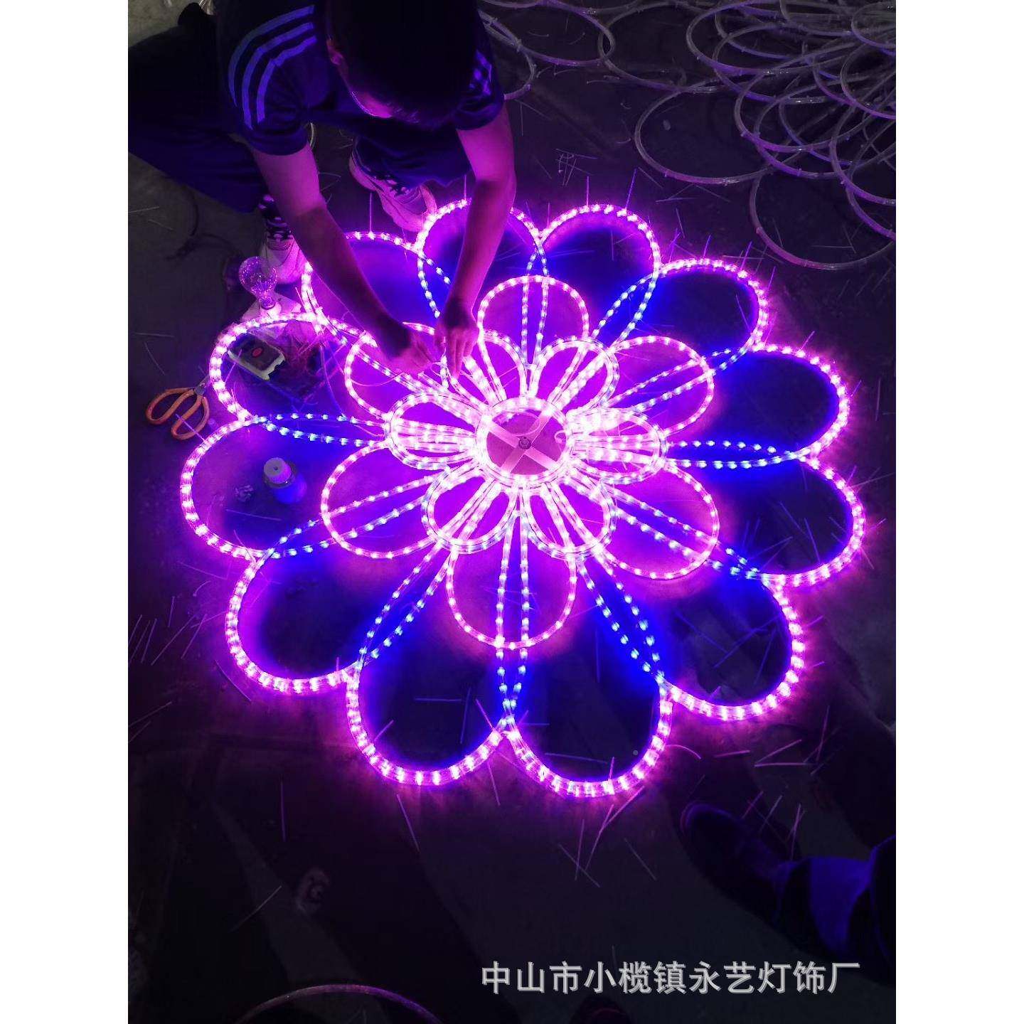 简LED造雪型装易饰灯花图灯案灯花灯工艺造型节日陈美RZW圣诞灯具