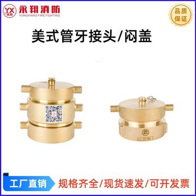 ANSI 铜铝美式NH内外螺纹管牙接头 铜美式闷盖 广州永翔工厂直销
