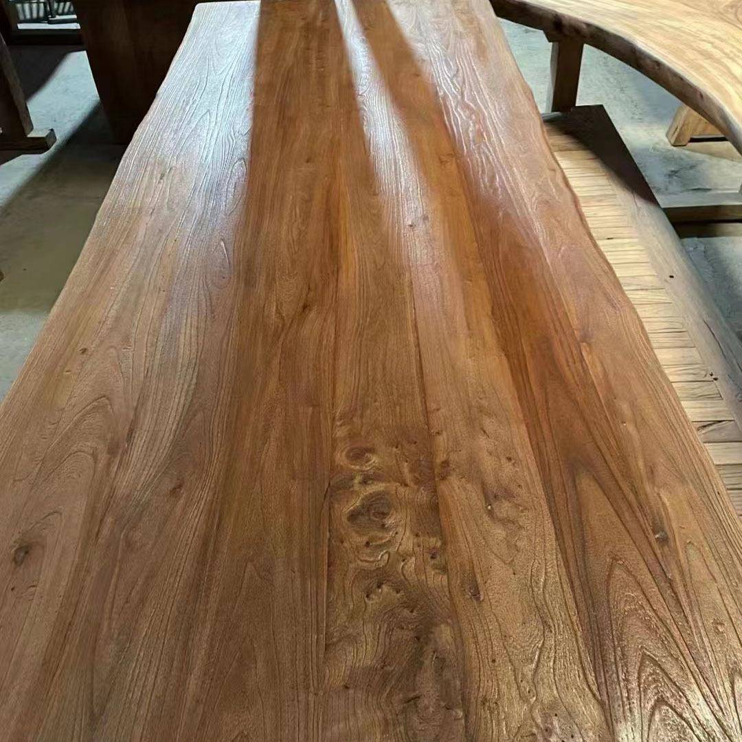 化榆木茶桌LSV老门板原木风旧板台板实木风吧化板复古怀旧茶台木