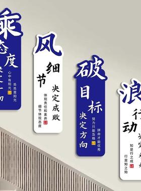 班级布置教室装饰初中高三黑文化背景面贴17708-17纸画励志标墙语