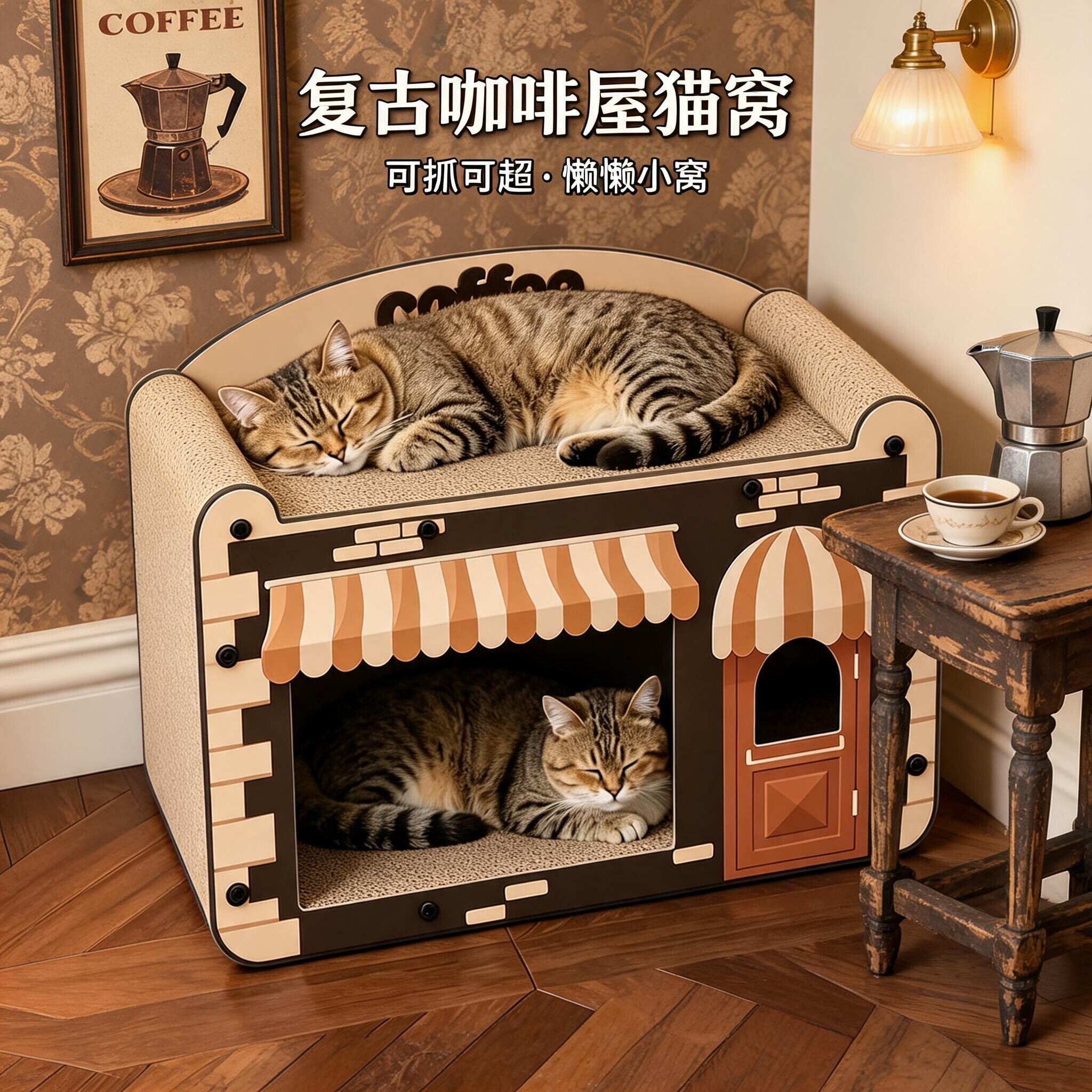 【官方推荐】咖啡屋猫窝猫抓板图片