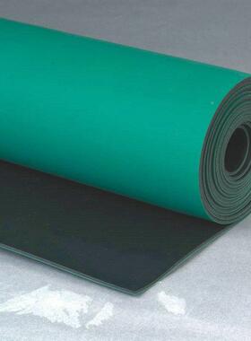 防静电台垫静001防电胶皮绿色防静电垫2桌mm防静电橡胶垫