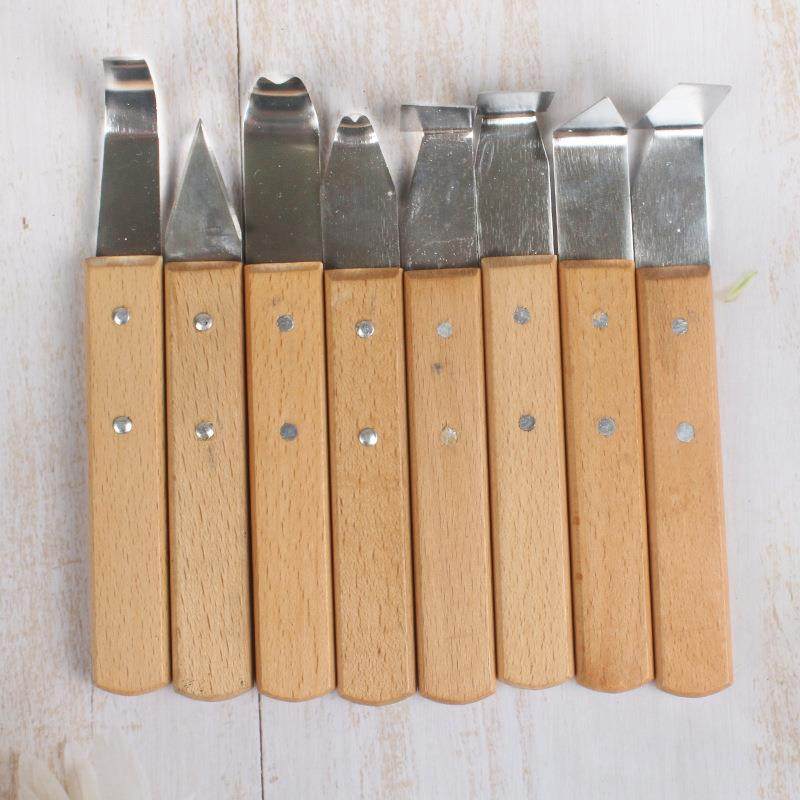 木具柄坯8支不锈钢修修刀YHZ利坯刀泥塑坯工陶艺陶瓷工具雕刻造型,文具电教/文化用品/商务用品,其它,淘宝优惠券,粉丝福利购,淘宝优惠卷