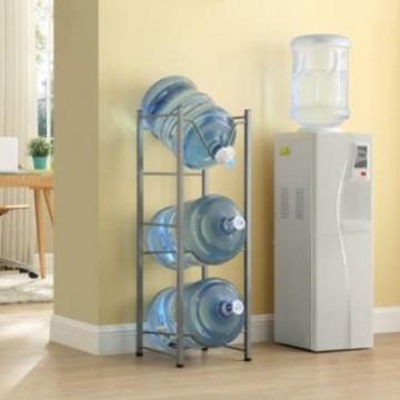 白色银色三水层倒办置纯水桶架、家庭、公室净水饮yz-0288桶陈列