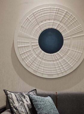 现代简约风书格玄关房饰体圆壁形雕刻NXF画客厅卧室装立饰画过道