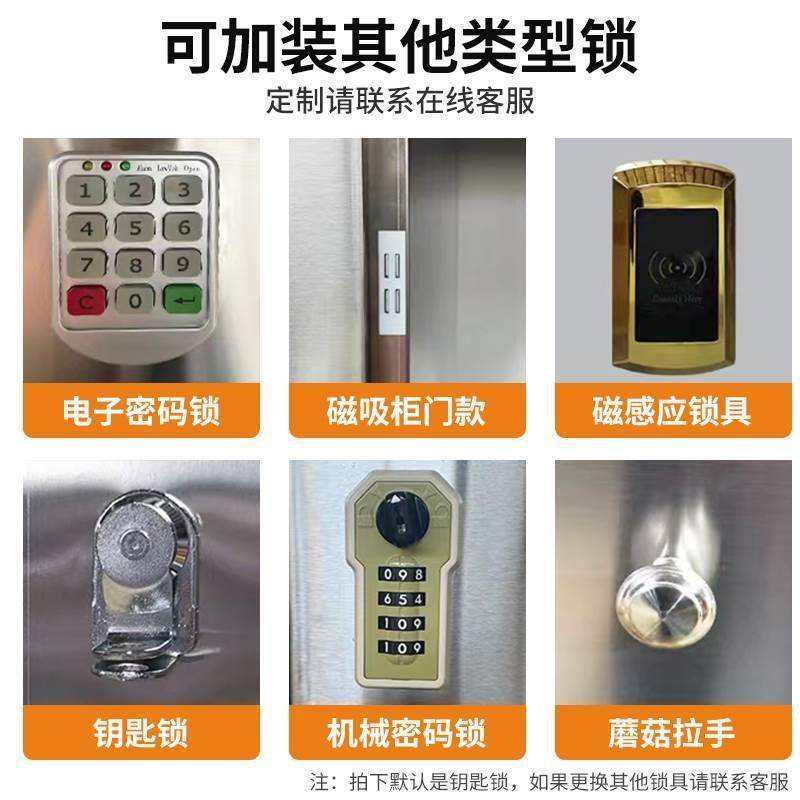 304不锈衣钢斜顶衣柜食品厂净化yy3车更间员工毒柜消无尘多门储物