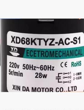 XD电机马达XD68KTYZ-BC-S1XD68KTYZ-AC-S1220V50HZ-60HZ28W