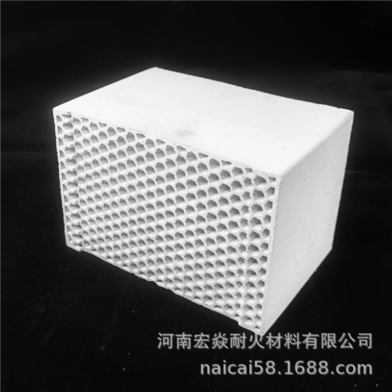 宏焱耐材规格100/150mm孔径4,6,8mm蜂窝陶瓷蓄热砖