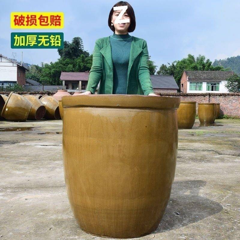 老式水缸土陶酿酒发酵缸家用储水缸大水缸陶瓷大号腌菜缸防漏