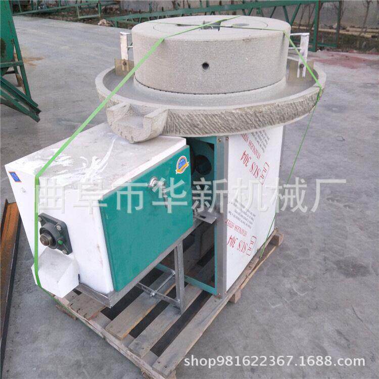 电动杂粮面粉石磨机青海原味青稞面石磨机家用电动面粉石磨机