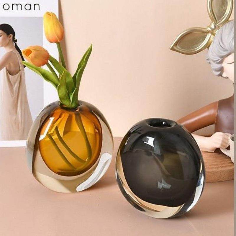 琉璃花瓶简约轻奢客厅玄关家居软装插花玻璃装饰品摆件小一件,机械设备,其他机械设备,淘宝优惠券,粉丝福利购,淘宝优惠卷