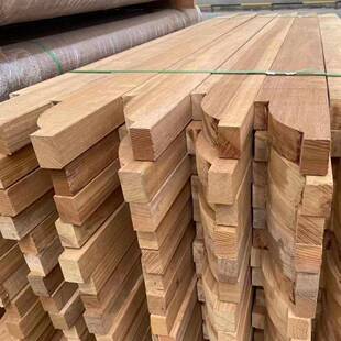 南美柚木原木木材巴新菠萝格实木圆柱园林古建户外工程防腐木板