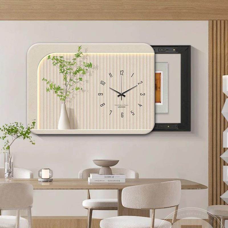 北欧奶油风绿植电表箱装饰画带时钟遮挡配电箱盖板餐厅弱电箱挂画,节庆用品/礼品,新娘配件,淘宝优惠券,粉丝福利购,淘宝优惠卷