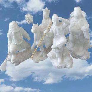 西游记摆件石雕孙悟空唐僧骑马沙僧猪八戒石头雕刻室内装 饰工艺品