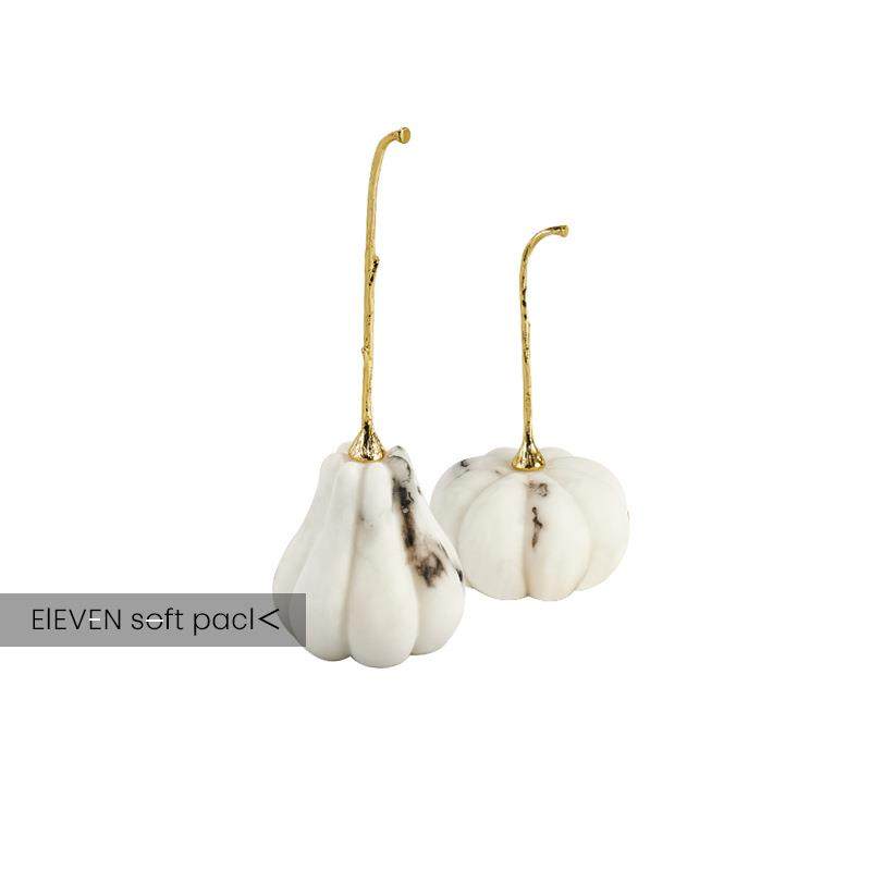 北欧轻奢创意抽象云石南瓜摆件样板间书房电视酒柜桌面装饰品搭配,智能设备,其他智能设备,淘宝优惠券,粉丝福利购,淘宝优惠卷