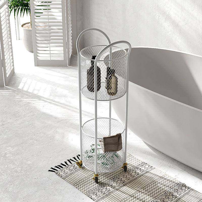 间轻奢浴室ZY1688-R纳篮卫生带轮置物架双厕所层收纳架洗收手间移