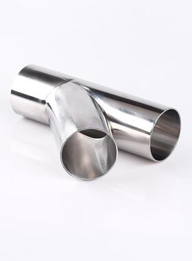 不锈无品牌/通钢生级4度斜三5304Y型焊接卫三通316LY型三通内外抛