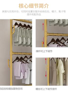 可升室降双落层晾衣架衣地两三层挂杆出租F96756J5屋宿舍家用卧阳