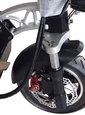 10寸改装款减震EFM0寸电动板车前装轮改1用液压避震器滑油压减震