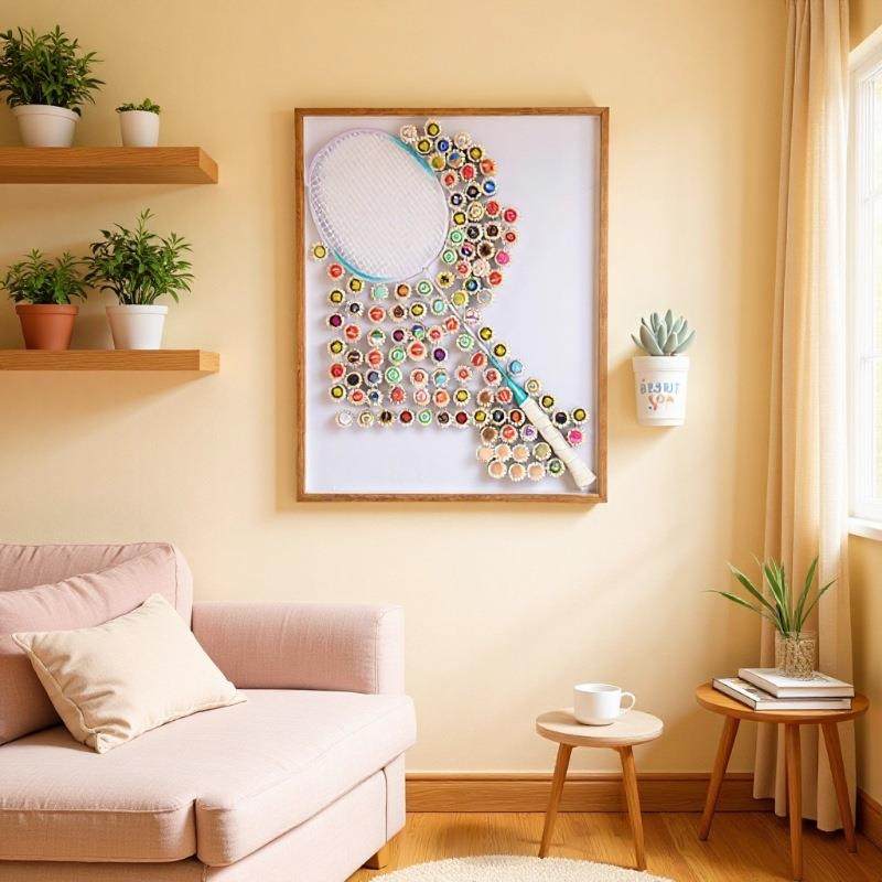 羽毛球相框中空立体大手尺寸画收框diy工羽展羽毛球展示摆件毛球,家居饰品,DIY亲子装饰画,淘宝优惠券,粉丝福利购,淘宝优惠卷