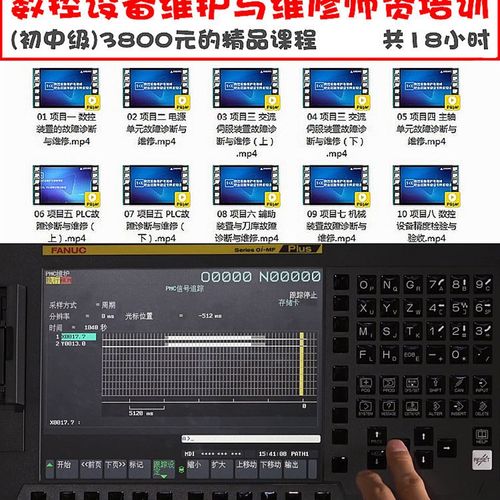 FANUC梯形图PLC操作加工数控故障诊断调试维修发那科PMC编程入门
