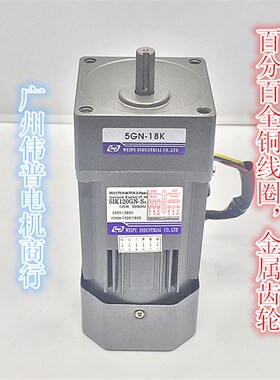 伟普齿轮减速马达/5IK120GN-S3/120W/三相异步电动机三相220V380V