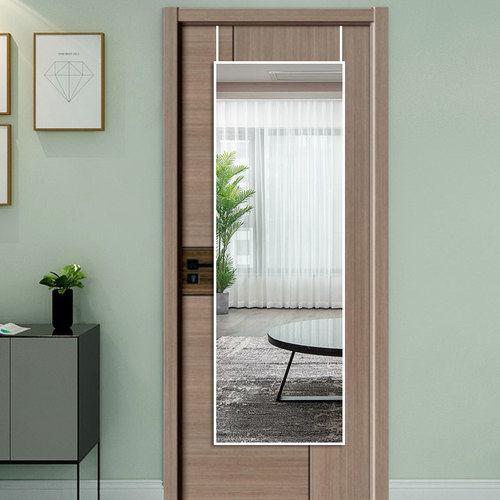 门后镜子贴墙自粘贴全身镜落地镜家用卧室挂墙试衣镜壁挂穿衣镜子