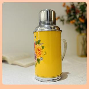 ⇝老式小热水瓶2磅0.8升复古怀旧摆件迷你暖壶铁皮外壳家用保温