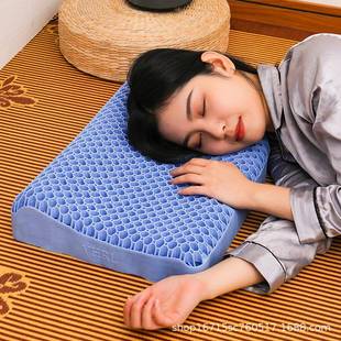 果胶枕头慢回弹TPE长方形单人枕凝胶枕