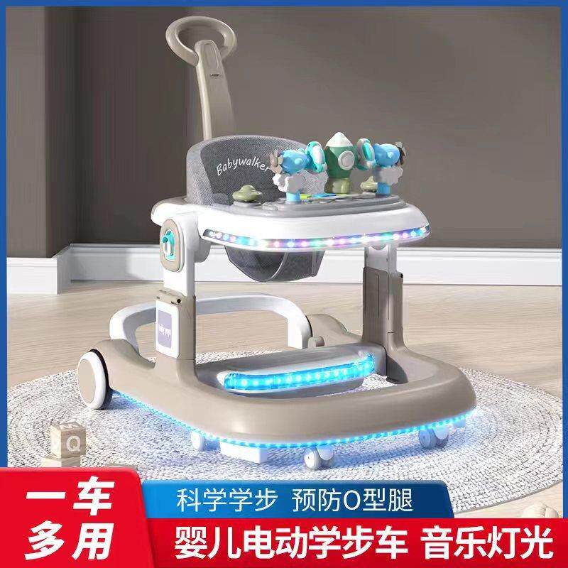 新品儿童手推学步车宝宝助步学走路防侧翻O型腿多功能滑滑车